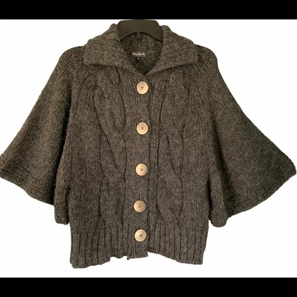 Silvia Novelli Wool Blend Button Front Cardigan Size S Italy - Picture 2 of 8